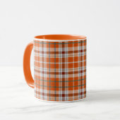 Herbstkariert Tasse (Vorderseite Links)