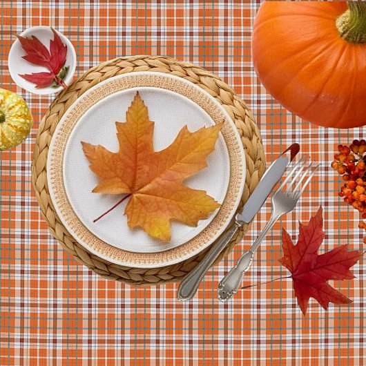 Herbstkariert Tischdecke