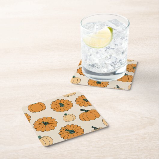 Herbstkarierter Erntedank Rechteckiger Pappuntersetzer (Vor Ort)