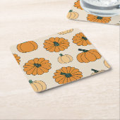 Herbstkarierter Erntedank Rechteckiger Pappuntersetzer (angewinkelt)