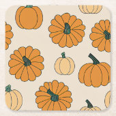 Herbstkarierter Erntedank Rechteckiger Pappuntersetzer (Vorderseite)