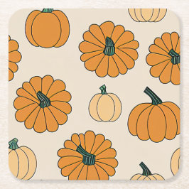 Herbstkarierter Erntedank Rechteckiger Pappuntersetzer