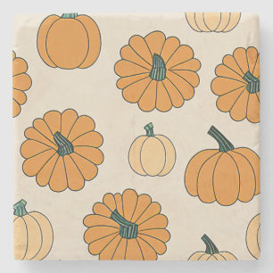 Herbstkarierter Erntedank Steinuntersetzer