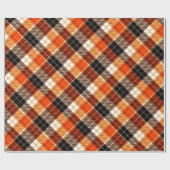 Herbstkariertes Geschenkpapier (Flach)