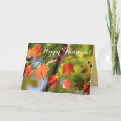 Herbstkarte für Herbstlaub Foliengrußkarte Karte (Vorderseite)