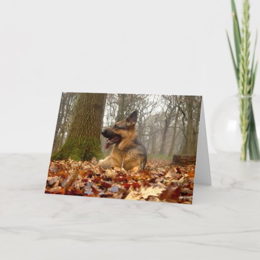 Herbstkarte Karte (Vorderseite)
