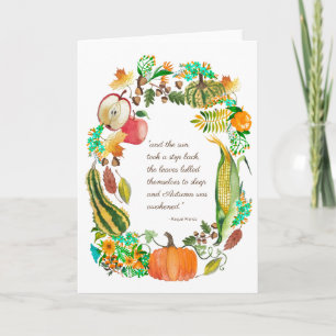 Herbstkarte Kunst für Wohltätigkeit Karte