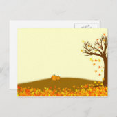 Herbstkarte Postkarte (Vorne/Hinten)
