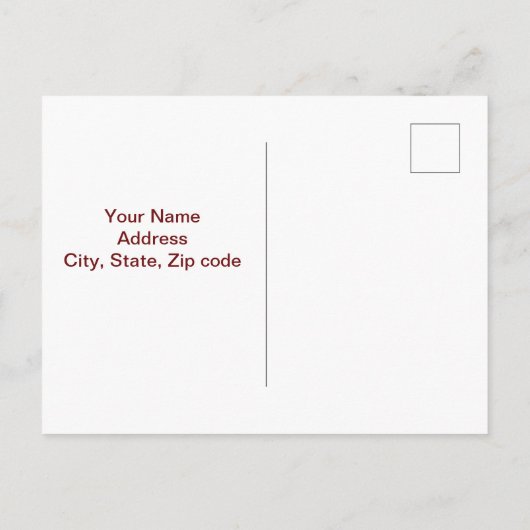 Herbstkarte Save the Date - Rustikale Blumenhochze Ankündigungspostkarte (Rückseite)