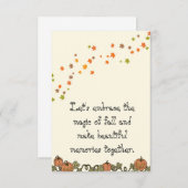 Herbstkarten Dankeskarte (Vorne/Hinten)