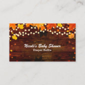 Herbstkarten für Herbstlaube und Holzblasenkarte Begleitkarte (Vorderseite)