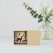 Herbstkarten für Hirsche Visitenkarte (Stehend Vorderseite)