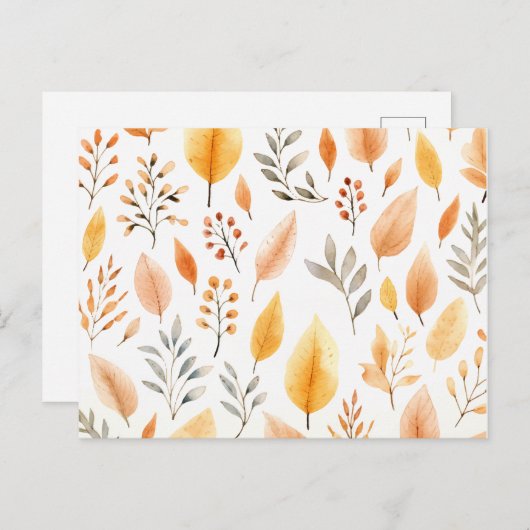 Herbstkarten Postkarte (Vorne/Hinten)