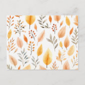 Herbstkarten Postkarte (Vorderseite)