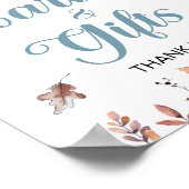 Herbstkarten und Geschenke Blue Lieferwagen LKW Pa Poster (Ecke)