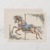 Herbstkarussell Zeichnend Postkarte (Vorne/Hinten)