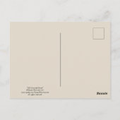 Herbstkarussell Zeichnend Postkarte (Rückseite)