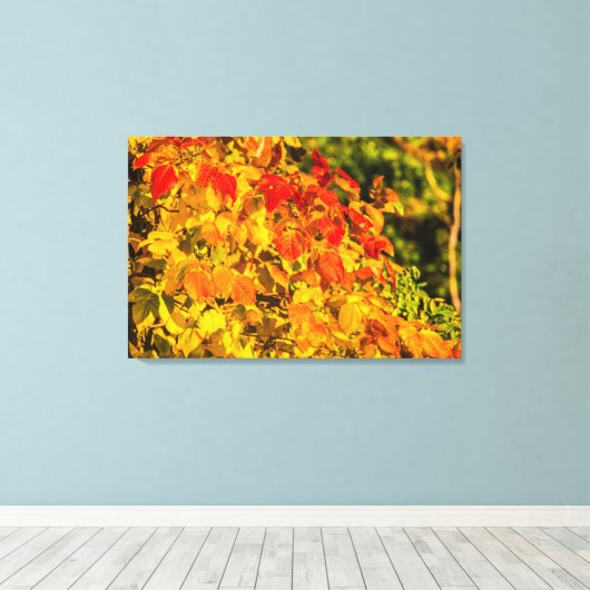 Herbstkaskade Leinwanddruck (Insitu (Holzboden))