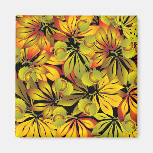Herbstkastanie verlassen magnet