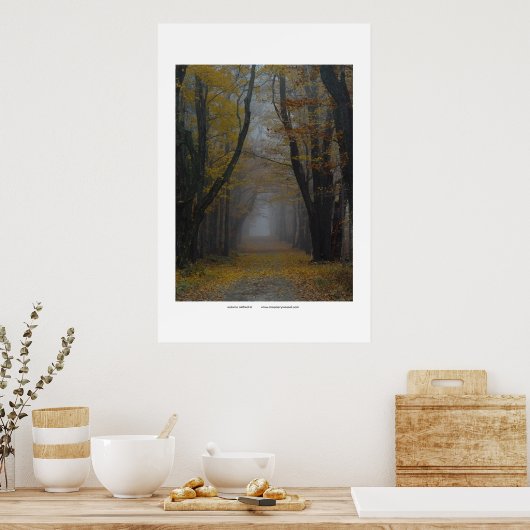 Herbstkathedral Poster (Küche)