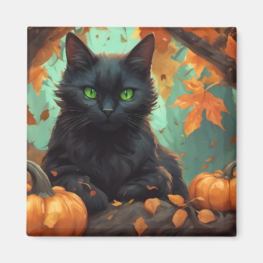 Herbstkätzchen Magnet (Vorne)