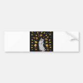 Herbstkatze Autoaufkleber (Vorne)