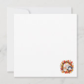 Herbstkatze Einladung (Rückseite)