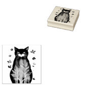Herbstkatze Gummistempel (Stempel)