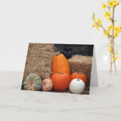 Herbstkatze Karte (Gelbe Blume)