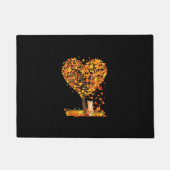 Herbstkatze Lover Herbstbaum Blätter Niedlich Katz Fußmatte (Vorderseite)