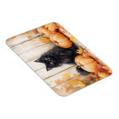 Herbstkatze und Pumpkins Magnet (Rechte Seite)