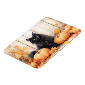 Herbstkatze und Pumpkins Magnet (Linke Seite)
