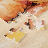 Herbstkatze und Pumpkins Puzzle (Seite)