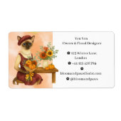 Herbstkatzenflorist, der Blume arrangiert (Vorne)