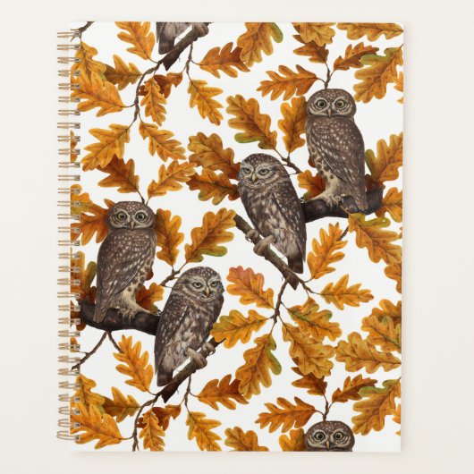 Herbstkauz auf Baumwolle weiß Planer (Vorderseite)