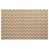 Herbstkauz auf Baumwolle weiß Stoff (Yard (91,4 cm))