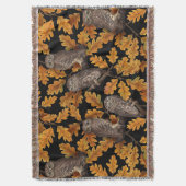 Herbstkauz auf schwarz decke (Vorderseite Vertikal)