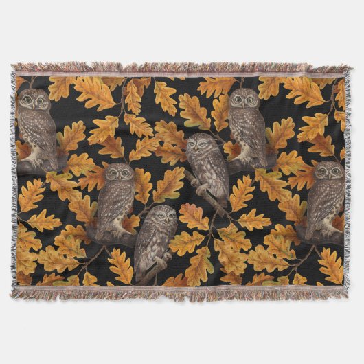 Herbstkauz auf schwarz decke (Vorderseite)