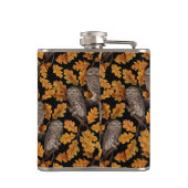 Herbstkauz auf schwarz flachmann (Rückseite)
