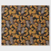 Herbstkauz auf schwarz geschenkpapier (Flach)