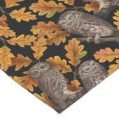 Herbstkauz auf schwarz kurzer tischläufer (Ecke)