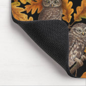 Herbstkauz auf schwarz mousepad (Ecke)