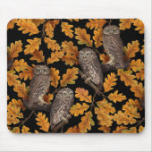 Herbstkauz auf schwarz mousepad (Vorne)