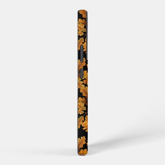 Herbstkauz auf schwarz samsung galaxy hülle (Rechte Seite)