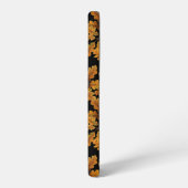 Herbstkauz auf schwarz samsung galaxy hülle (Linke Seite)