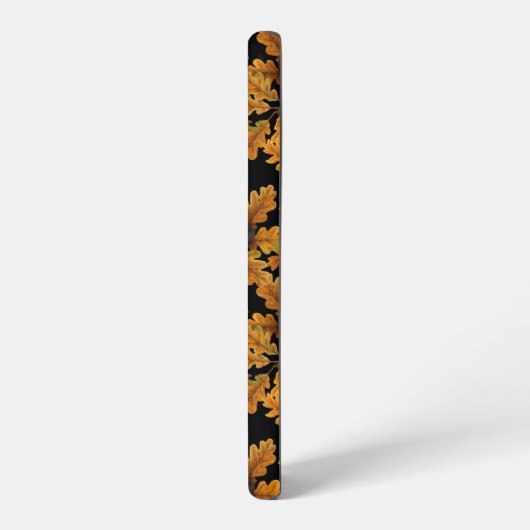 Herbstkauz auf schwarz samsung galaxy hülle (Linke Seite)