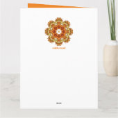 Herbstkauz und benutzerdefinierter Text Karte (Rückseite)