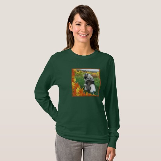 HerbstKeeshond 5 T-Shirt (Vorne ganz)