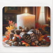 Herbstkerze Mousepad (Vorne)
