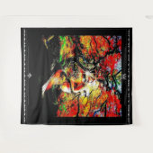 Herbstkerze Wandteppich (Vorderseite (Horizontal))